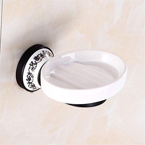 VHVCX Tous Savon Cuivre Vaisselle, Porcelaine Bleue Et Blanche, Savon Noir, Soucoupe, Boîte De Savon En Céramique, Accessoires De Salle De Bains, Salle De Bains Rack.