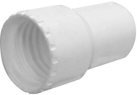 Linxor - Embout en PVC pour tuyau flottant de piscine - Diam 38 mm - Blanc
