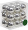 Kleine Baumkugeln aus Glas Ø 2 cm/2,5 cm/3 cm - Christbaumkugeln Baumschmuck Christbaumschmuck Weihnachtsbaumschmuck Weihnachtsbaumkugeln (3 cm, 18 Stück Silber (Glänzend))