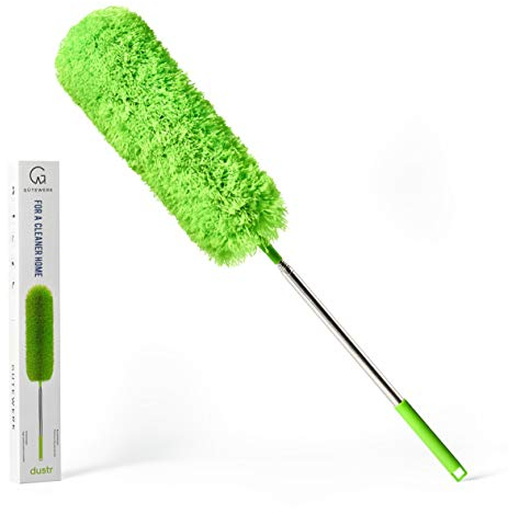 GÜTEWERK DUSTR Plumeau Télescopique 252 cm de Long - Miracle en Microfibre pour Poussière - Extensible Magique
