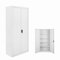 Panana 5 Layer Office Storage cupboard filing Document cabinet metal shelves 2-door and lock system, Assembly required (5 Tier)