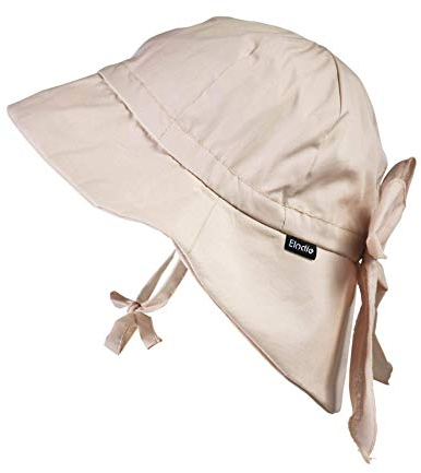 Elodie Details Sonnenhut für Babys, Kleinkinder und Kinder mit breiter Krempe und Nackenschutz, aus zertifizierter Oeko-Tex Baumwolle mit UV Sonnenschutz, Powder Pink, 2-3 Jahre