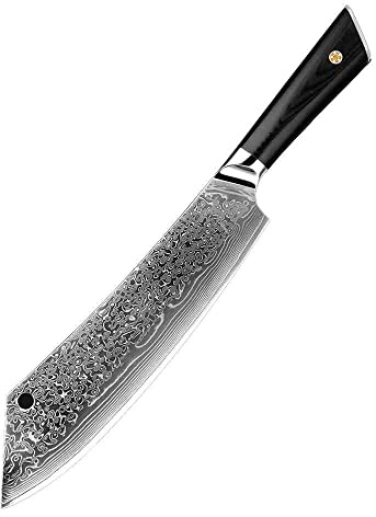 Muxel Extra großes Kochmesser mit gebogener Klinge, scharf, langlebig EIN Allzweckmesser