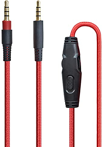 Xingsiyue Ersatz Inline Stumm Headset Kabel Fernlautstärkeregler Schnur Kompatibel mit HyperX Cloud Mix/Cloud Alpha/Logitech G633/G933/PS4/Xbox One/Switch