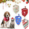 Weihnachten Bandana für Hund, 4 Stück Hundehalstuch Weihnachten, Halstuch Hund, Weihnachten Hund Bandana, Hundekostüm Weihnachten, Verstellbar Waschbar für Kleine, Mittelgroße, Große Hunde und Katze