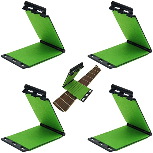 4 Stück Gitarrensaitenreiniger, Griffbrett-Schrubber für Gitarren, Griffbrett, Reinigungstuch, Reinigungspflegeset für Violine, Bass, Ukulele, Gitarren, Mandoline und andere Musikinstrumente
