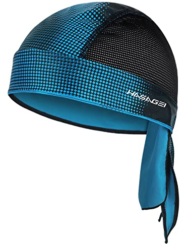 HASAGEI Sport Kopfbedeckung Bandana Cap Kopftuch Herrem Damen Biker Schädel Kappe Fahrradmütze, Schweißableitender Quick Dry Sommer Hat (Aquamarine)