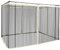 Outsunny Zanzariera per Gazebo, Tende Zanzariera di Ricambio Universale con Cerniere, 302x207cm, Nero e Beige