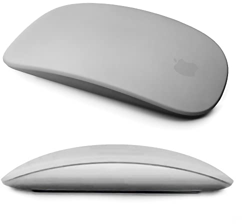 IRAINSUN Custodia in silicone per Apple Magic Mouse 1 e 2, a prova di caduta, antipolvere, cover ultra sottile (nero)