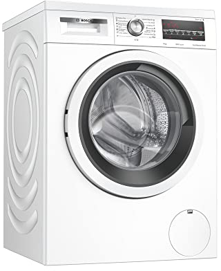 Bosch WUU24T61ES - Lavadora carga frontal A, libre instalación, 60 cm, 9 kg, 1.200 rpm, motor EcoSilence, display LED con recomendación de carga SpeedPerfect bitérmica, color blanco