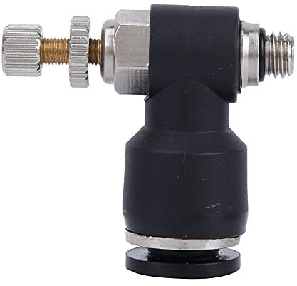 Laser Head Air Nozzle, Laser Cutting Machine C02 Gas Nozzle Laser Valve Carbon Dioxide Regulating Adjuster Valve(Air Pipe 6mm;Thread M5;Adjustable)