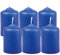 HS Candle Lot de 6 bougies piliers en cire bleues, diamètre : 4 cm x 6 cm, diamètre : disponibles dans de nombreuses couleurs, fabriquées en UE, en bloc