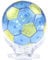 Casiler 77pcs 3d Puzzle Football Jigsaw Diy Assembly Soccer Crystal Model Toy with Flash Light Model Crystal Brain Teaser Decoration