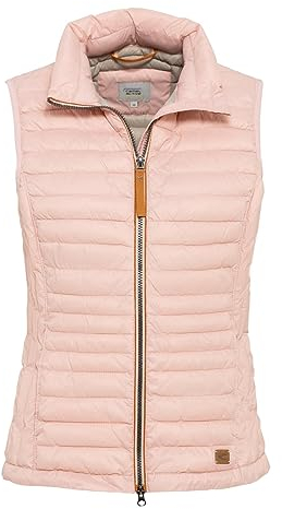 camel active Damen kurze leichte Steppweste mit elastischen Bündchen Rose, womenswear-40