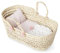 Muñecas Antonio Juan - Babytragetasche aus Palme mit Blumen und Vichy (groß)
