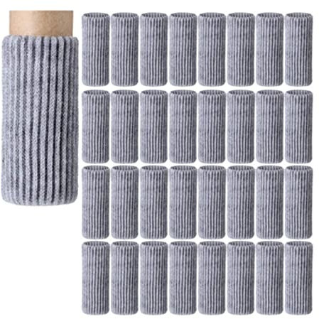 HYSOND Hairpin Leg Tischbeine 3 2 Stücke Gestrickte Stuhl Bein Socken Möbeltisch Füße Beinbodenschützer Deckt Tischbeine Ab (Farbe : Grey)