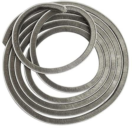 Herklotzn - Tira de escobilla de puerta, cortafritos, para puertas correderas, ventanas, junta de puerta aislante autoadherente, 5 x 0,9 cm