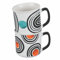 Villa d'Este Home Tivoli Set aus 2 Porzellantassen, 380 ml, Venice Lido