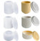3 Stück Kerzenglas-Formen mit Deckel Silikonform Kerzenhalter Harz Kerzenbecher Silikon für DIY Kerzen Deko Vase,DIY Handwerk Home Dekor