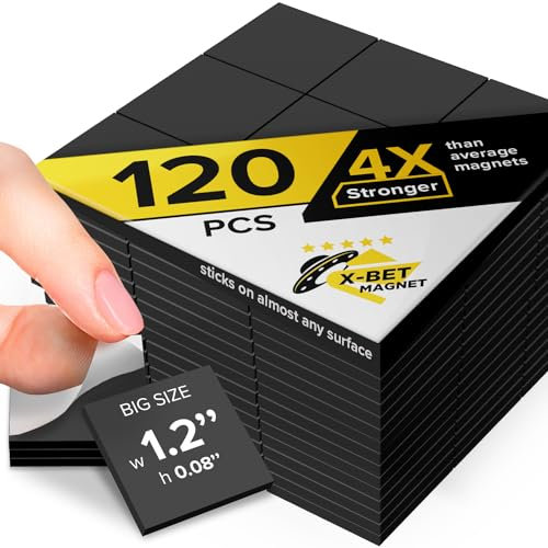 Lot de 120 pastilles magnétiques Autocollantes - Cercles magnétiques à décoller et à Coller - Aimants adhésifs industriels Flexibles - Les Feuilles sont Une Alternative