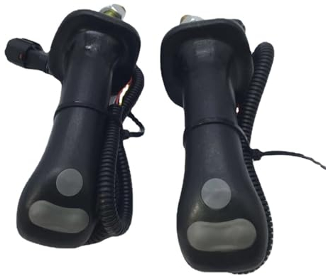 2 Uds Mangos de Joystick de Excavadora Agarre Ergonómico Botón de Control Preciso Mango Kit de Joystick de Excavadora para KOAVX DX225