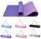 Good Nite Gymnastikmatte Yogamatte Fitnessmatte Rutschfest Trainingsmatte Sport Turn Matten Pilates Matte Bodenturnmatte Mit Tragegurt 183 x 61 x 1 cm (Dunkelviolett/Hellviolett)
