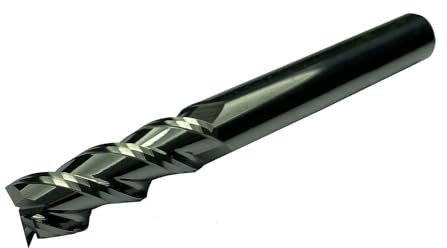 CNC QUALITÄT Hartmetall Fräser - Schaftfräser Ø 3 mm/Ø 4 mm/Ø 5 mm/Ø 6 mm / 8 mm / 10 mm / 12 mm - VHM Fräser EXTRA LANG - für Aluminium und Kunststoffe (Ø 6 mm)