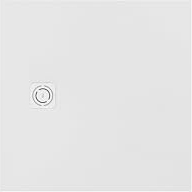 Roca APA0138438401100 - Plato de ducha extraplano de STONEX® TERRAN SQUARE, medidas 90 x 90 x 2,8 cm, color blanco textura grava