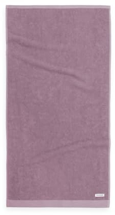 TOM TAILOR Handtuch, 2er Set, 50 x 100 cm, 100% Baumwolle / Frottier, mit Aufhänger und Label mit Logo, COLOR BATH TOWEL Lila (Cozy Mauve)