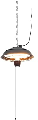 Uniprodo Infrarot-Deckenheizstrahler aus Aluminium mit 1500 W Leistung Deckenheizstrahler Heizstrahler-Lampe Heizstrahler