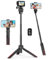 Aureday 46CM Mini Stativ für Action Camera Mit 4-Teilige Verlängerungsstange und 360°-Kugelkopf - Klein Tragbar Reise Vlog Ständer für DLSR, Compact Kameras