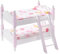Puppen-Etagenbett, MaßStab 1:12, HöLzernes Puppenhaus-Bett Mit Leiter Und GeblüMter BettwäSche, DIY Realistisches Puppenbett, Puppenhaus-MöBel FüR Puppenhaus-ZubehöR, Style2, Puppenhaus-Bett, Baby-Pup