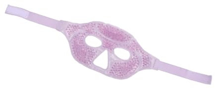 CRILSTYLEO Kühlende Augenmaske Für Geschwollene Augen Kaltkompresse Entspannend Aus Weichem Material Für Reisen Und Schlafen in Violett