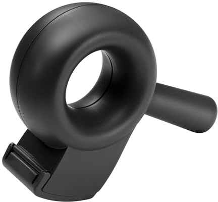 helit H6380095 - Klebebandabroller „the bagel“ schwarz | Paketbandabroller, Kleberoller und Handabroller für Verpackungen