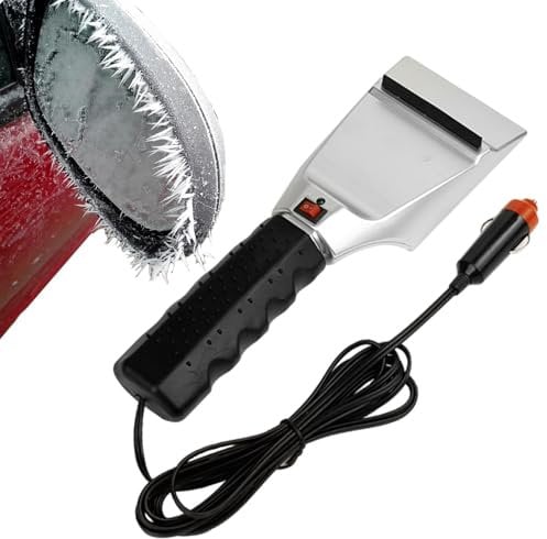 Tewzafiya Beheizbarer Schneekratzer fürs Auto 12V elektrisch beheiztes