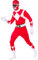 Funidelia Costume Power Ranger rouge seconde peau pour femme et homme, Licence Officielle, Taille XL Films et Cinéma, Super héros - Costume pour Adultes pour les fêtes, le Carnaval et Halloween