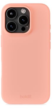 holdit Silikonhülle iPhone 16 Pro - 0,8mm Ultra dünn Handyhülle Silikon - Trendy Slim Silicone case mit Voller Schutz (erhöhte Kante für Kameraschutz) - Pink Grape