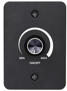 Clearhill DC 12V 5A High Side PWM LED Dimmer Switch, Black,70mm x 50mm,3 Wire Stepless Dimmer for RV, Boat, Truck, Trailer Lights