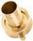 Poppstar Raccordo per tubo flessibile ottone 1 1/4 pollice (incl. dado con guarnizione piatta) Connessione a vite 1 1/4 filetto interno su giunto con beccuccio 1 pollice (25mm)
