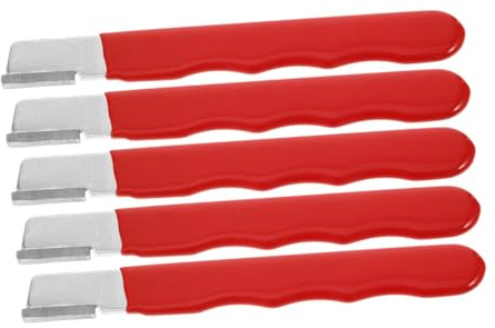 FONDOTIN 5 Pezzi Affilatore Portatile per Utensili da Giardino Pietra per Affilare Forbici da Potatura e Cesoie Strumento Efficiente per Lame Affilate Rapidamente