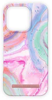 IDEAL OF SWEDEN Bedruckte iPhone 16 Pro Max Hülle MagSafe – Pastell Marmor Design, Dünnes & Leichtes Case, Stoßfest & Stylisch Und Langlebig Für Optimalen Schutz Im Alltag