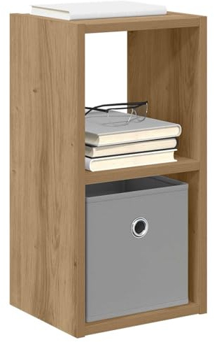 vidaXL Nachttisch Artisan-Eiche 25,5 x 22 x 49,5 cm Holzwerkstoff, Holz-Nachttisch, moderner Beistelltisch, vielseitiger Möbel, platzsparend, stylisch für Schlafzimmer