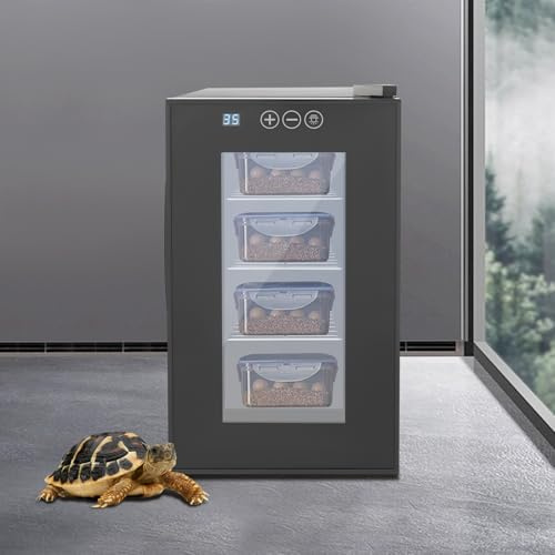 Incubatrice automatica da 23 l, con display LED, incubatrice completamente automatica 10-40 °C, incubatrice automatica Smart per rettili