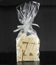 Dalbags - Pz 100 Sacchetti Trasparenti Plastica PPL Con Fondello in Carta Bianca Per Alimenti Buste PPL 130+80x370 mm Fondo Quadro Adatti al confezionamento di biscotti, caramelle, pasta, minuteria...