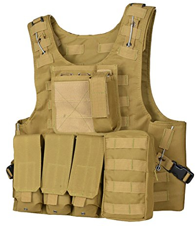 ThreeH Gilet tattico all'aperto Tuta da Campo Gilet da Gioco Paintball Equipaggiamento Protettivo per Caccia SA0501B