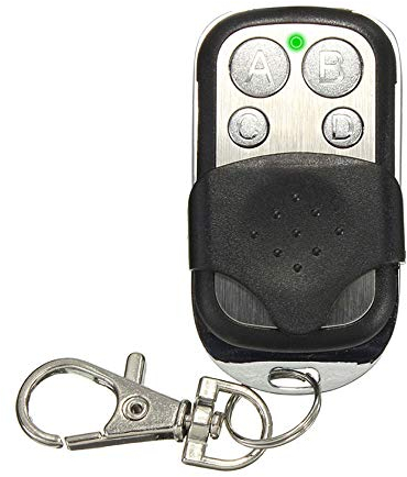 Mando a Distancia Universal automático 433, 92 MHz, Doble Chip Compatible con Todos los códigos establecidos, FADINI, V2, Color Negro