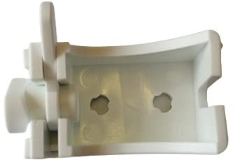Blindspares 5cm Leverlock Wall/Ceiling Bracket for Corded/H Section/Standard Roman Blind Rails (Pack of 2)