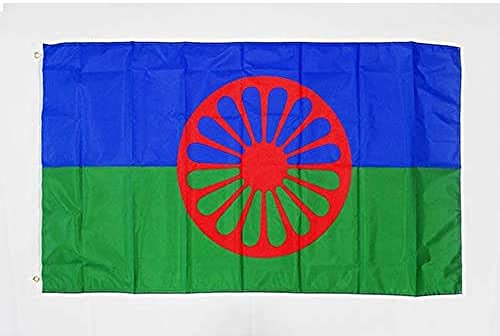 AZ FLAG Bandiera Gitana 150x90cm - Gran Bandiera ZINGARA - GYPSI 90 x 150 cm Poliestere Leggero - Bandiere