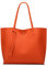 Dreubea Schultertasche Damen aus weichem Kunstleder mit Quasten, Gelb (Orange), Medium