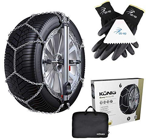 BB-EP Schneekettenset für Mercedes C-Klasse (W205) | C-Klasse SW (S205) (2014) 225/50 R17